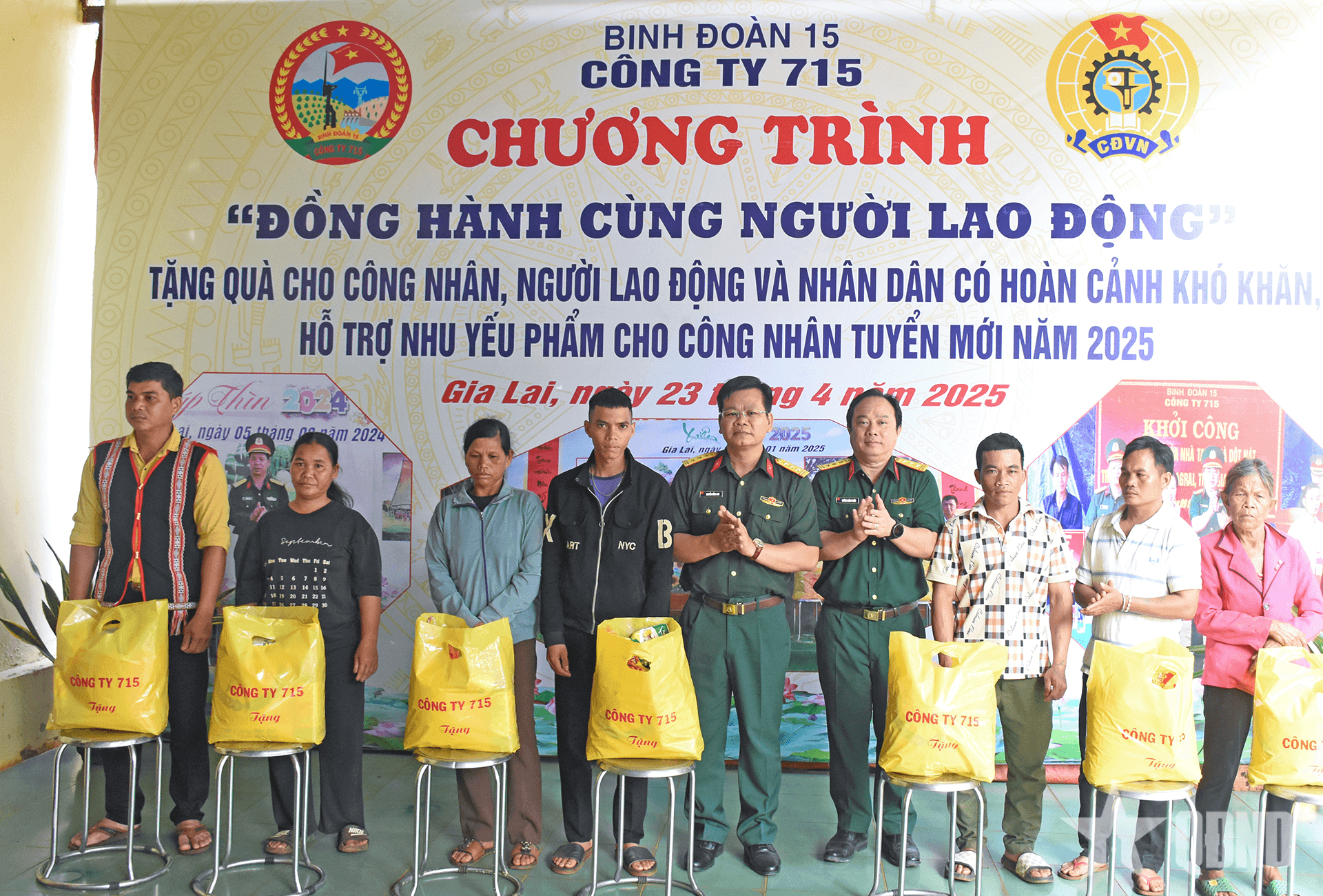 Công ty 715 (Binh đoàn 15): “Đồng hành cùng người lao động”, xây dựng địa bàn vững mạnh