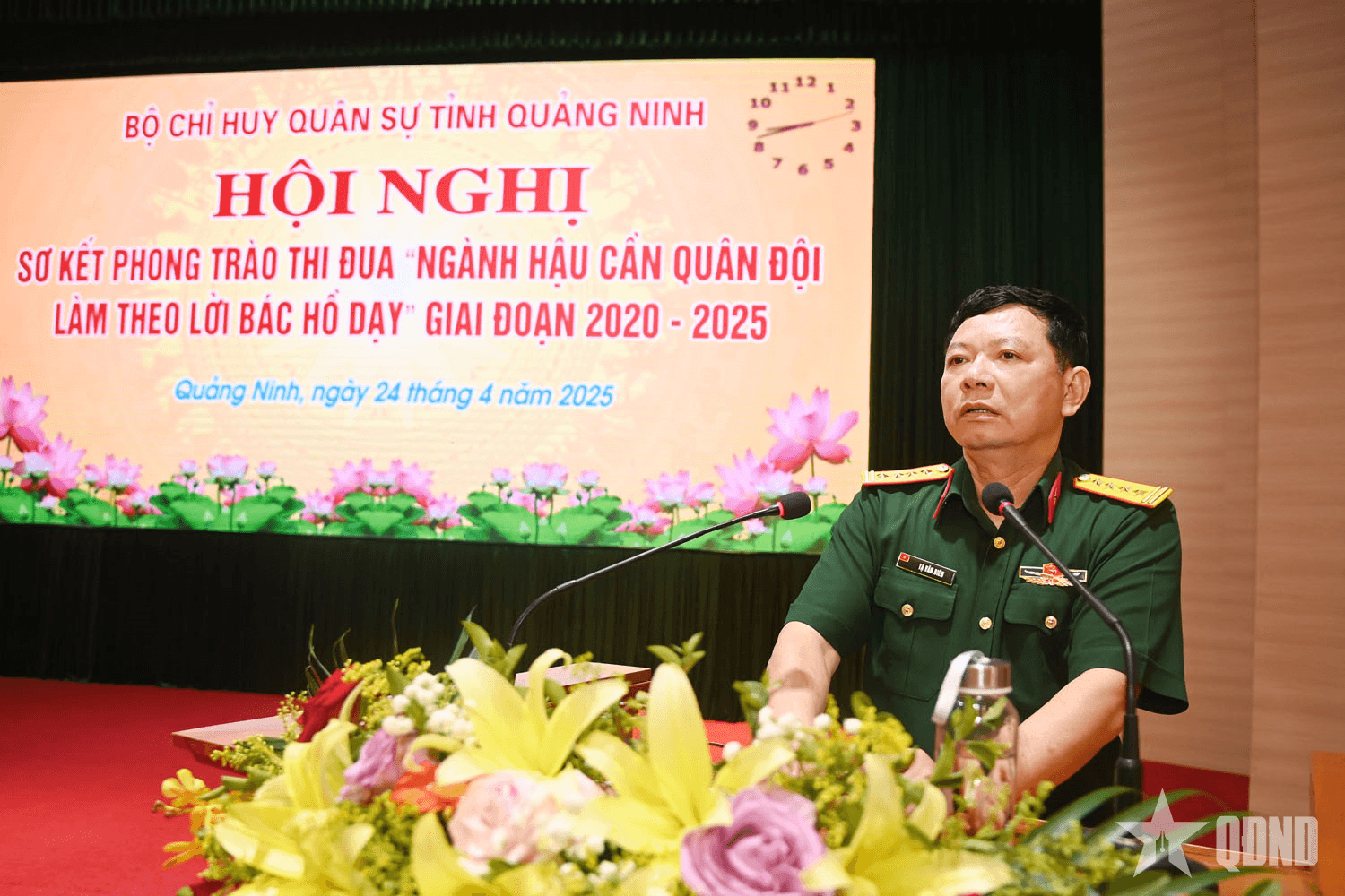 Bộ CHQS tỉnh Quảng Ninh: Sơ kết phong trào thi đua “Ngành Hậu cần Quân đội làm theo lời Bác Hồ dạy” giai đoạn 2020 - 2025