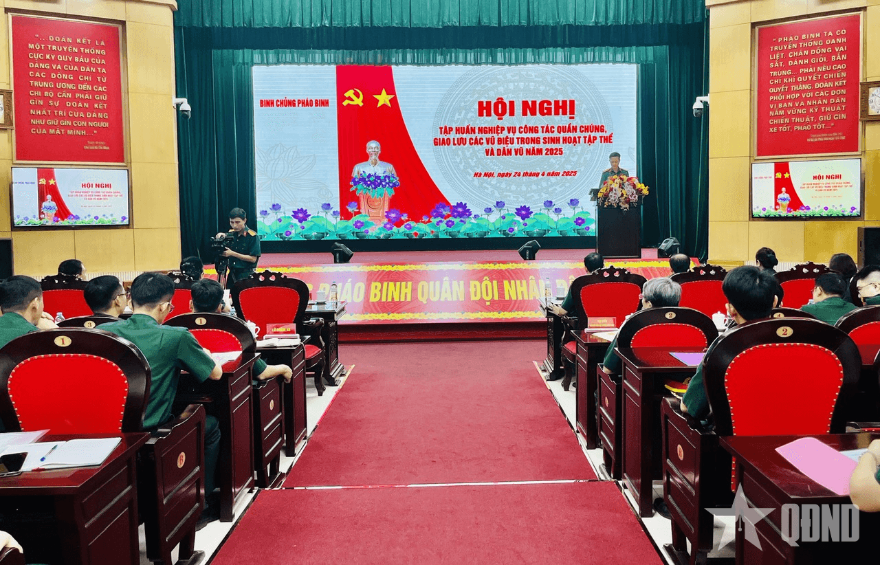 Binh chủng Pháo binh: Tập huấn nghiệp vụ công tác quần chúng năm 2025