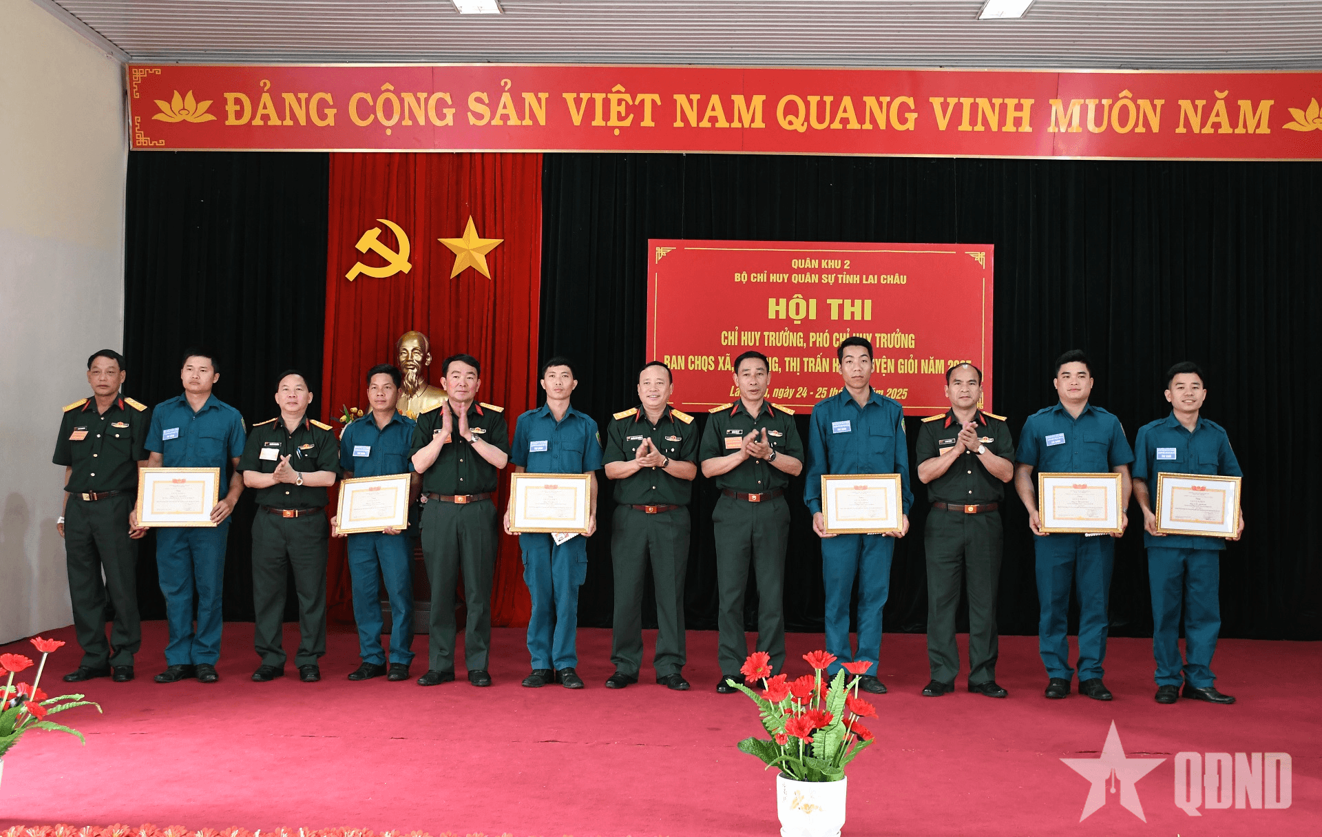 Lai Châu: Bế mạc Hội thi Chỉ huy trưởng Ban CHQS xã, phường, thị trấn huấn luyện giỏi năm 2025