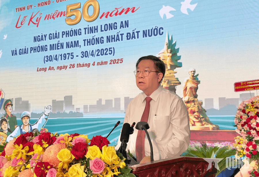 Tỉnh Long An tổ chức kỷ niệm 50 năm giải phóng tỉnh và giải phóng miền Nam, thống nhất đất nước