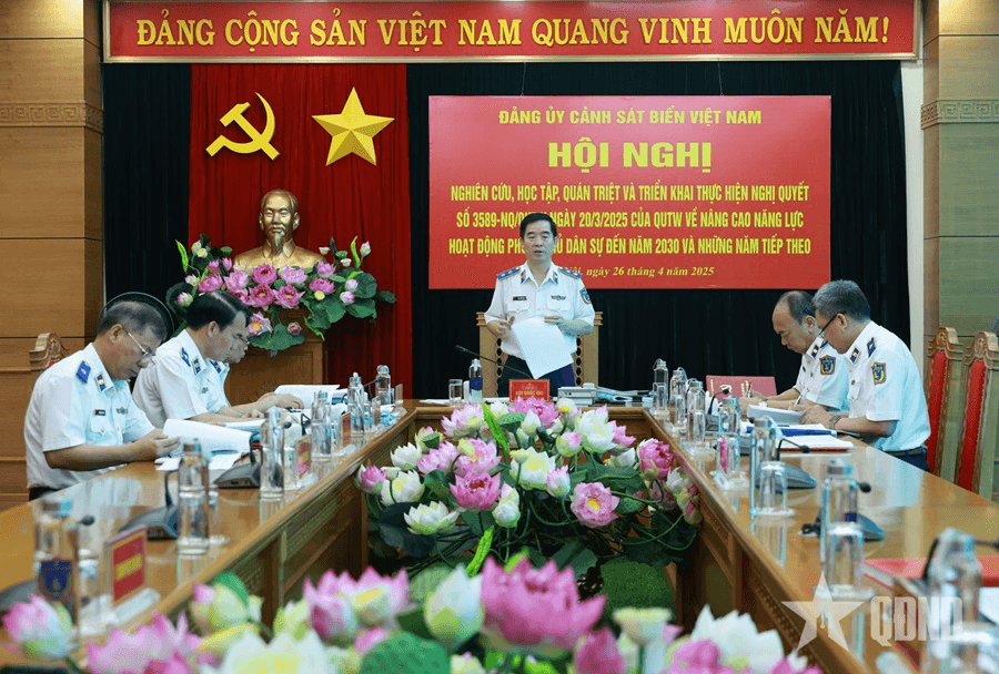 Đảng ủy Cảnh sát biển Việt Nam quán triệt, triển khai Nghị quyết 3589 của Quân ủy Trung ương