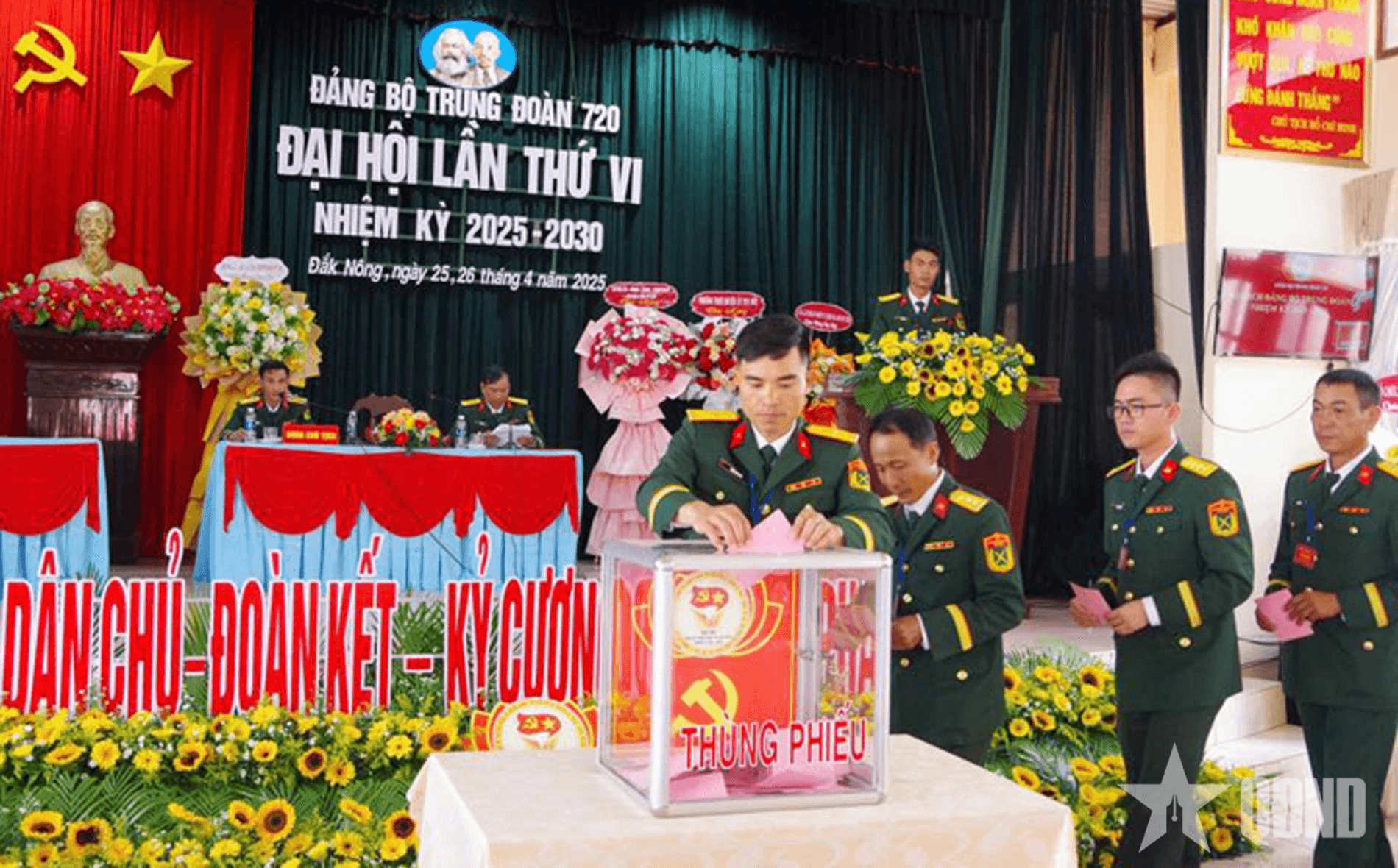 Đảng bộ Trung đoàn 720 (Binh đoàn 16) tổ chức Đại hội nhiệm kỳ 2025 - 2030