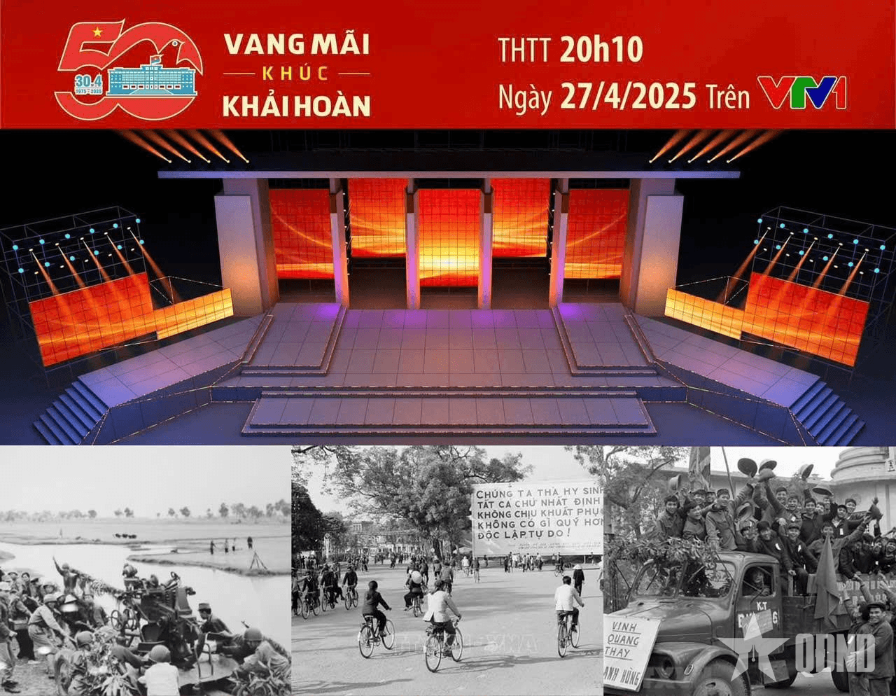 Thông báo phân luồng giao thông phục vụ Chương trình "Vang mãi khúc khải hoàn"