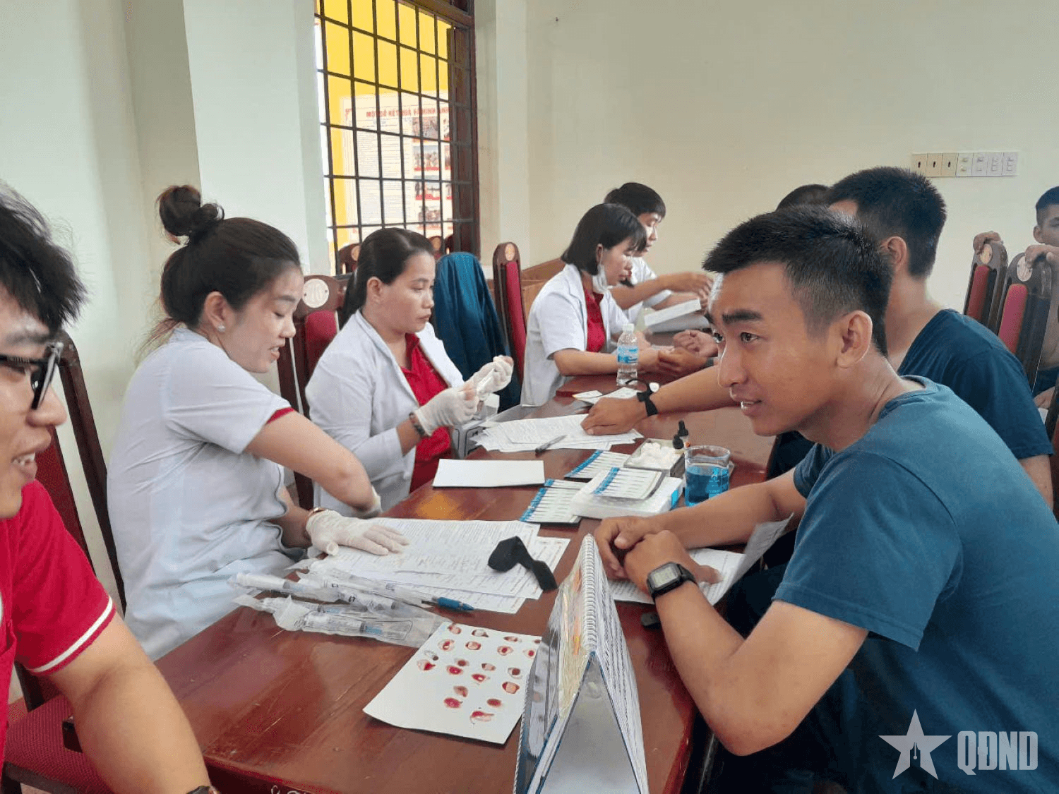 Trung đoàn 591 hưởng ứng phong trào hiến máu tình nguyện