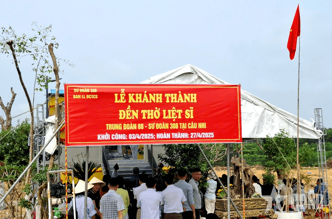 Khánh thành Đền thờ Liệt sĩ Trung đoàn 88, Sư đoàn 308 tại Quảng Trị
