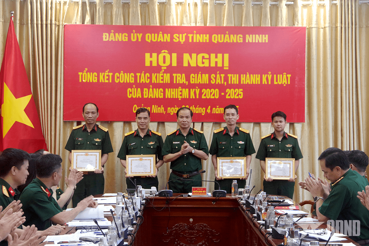 Đảng ủy Quân sự tỉnh Quảng Ninh: Tổng kết công tác kiểm tra, giám sát và thi hành kỷ luật đảng nhiệm kỳ 2020-2025