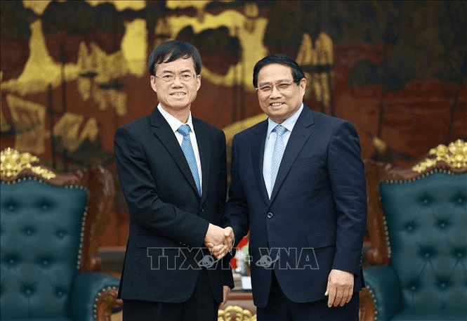 Thủ tướng Chính phủ Phạm Minh Chính tiếp Bộ trưởng Bộ Công tác về quân nhân xuất ngũ Trung Quốc