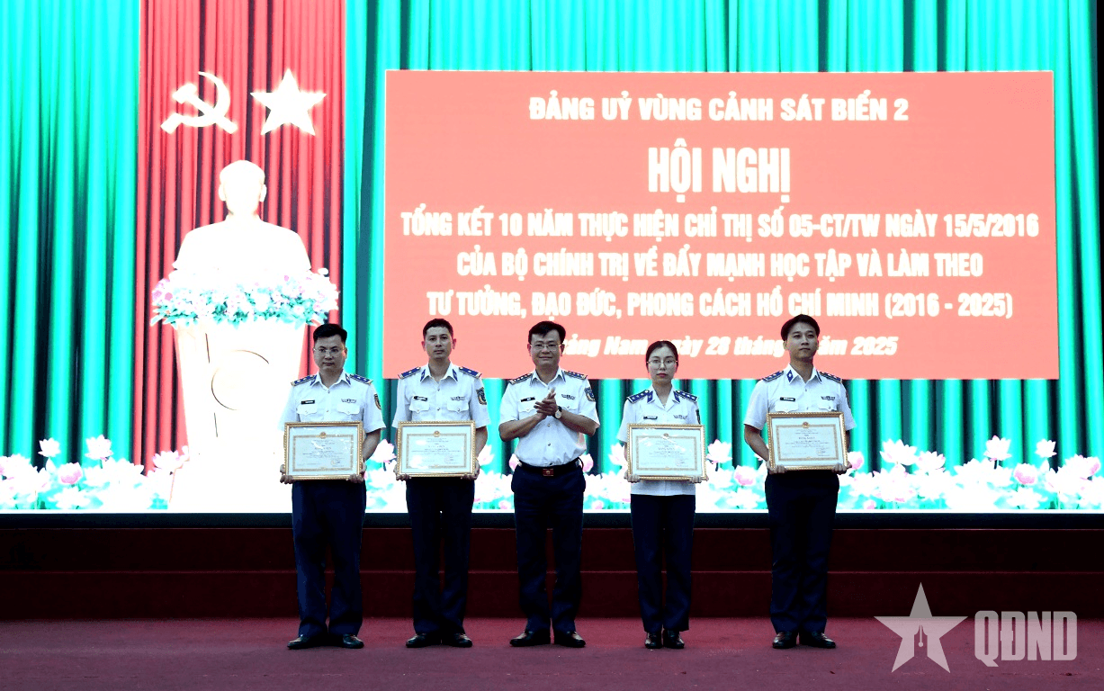 Vùng Cảnh sát biển 2 tổng kết 10 năm thực hiện Chỉ thị số 05 của Bộ Chính trị