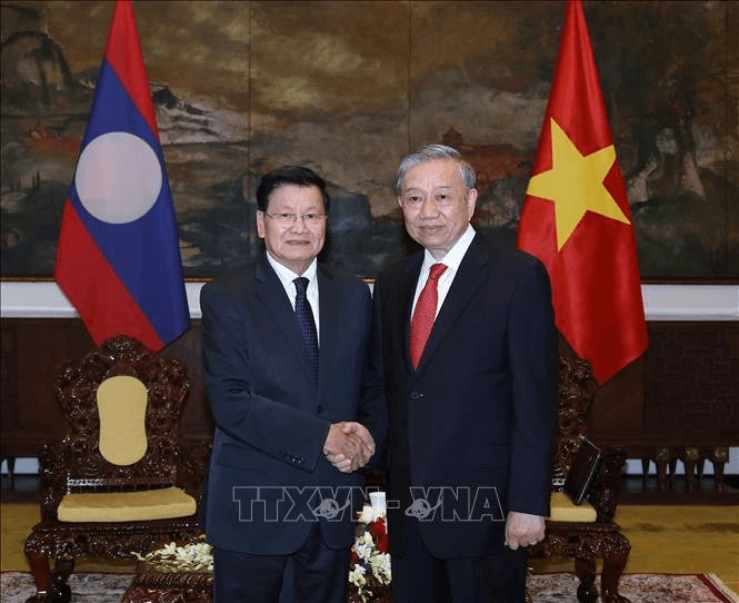 Tổng Bí thư Tô Lâm hội kiến Tổng Bí thư, Chủ tịch nước Lào Thongloun Sisoulith