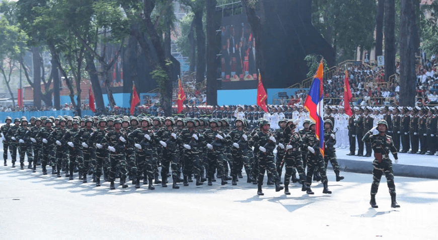 Bình Dương tiễn đoàn quân đội Trung Quốc, Lào và Campuchia về nước sau lễ diễu binh, diễu hành