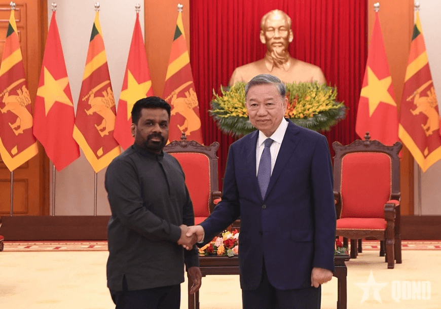 Tổng Bí thư Tô Lâm tiếp Tổng thống Sri Lanka