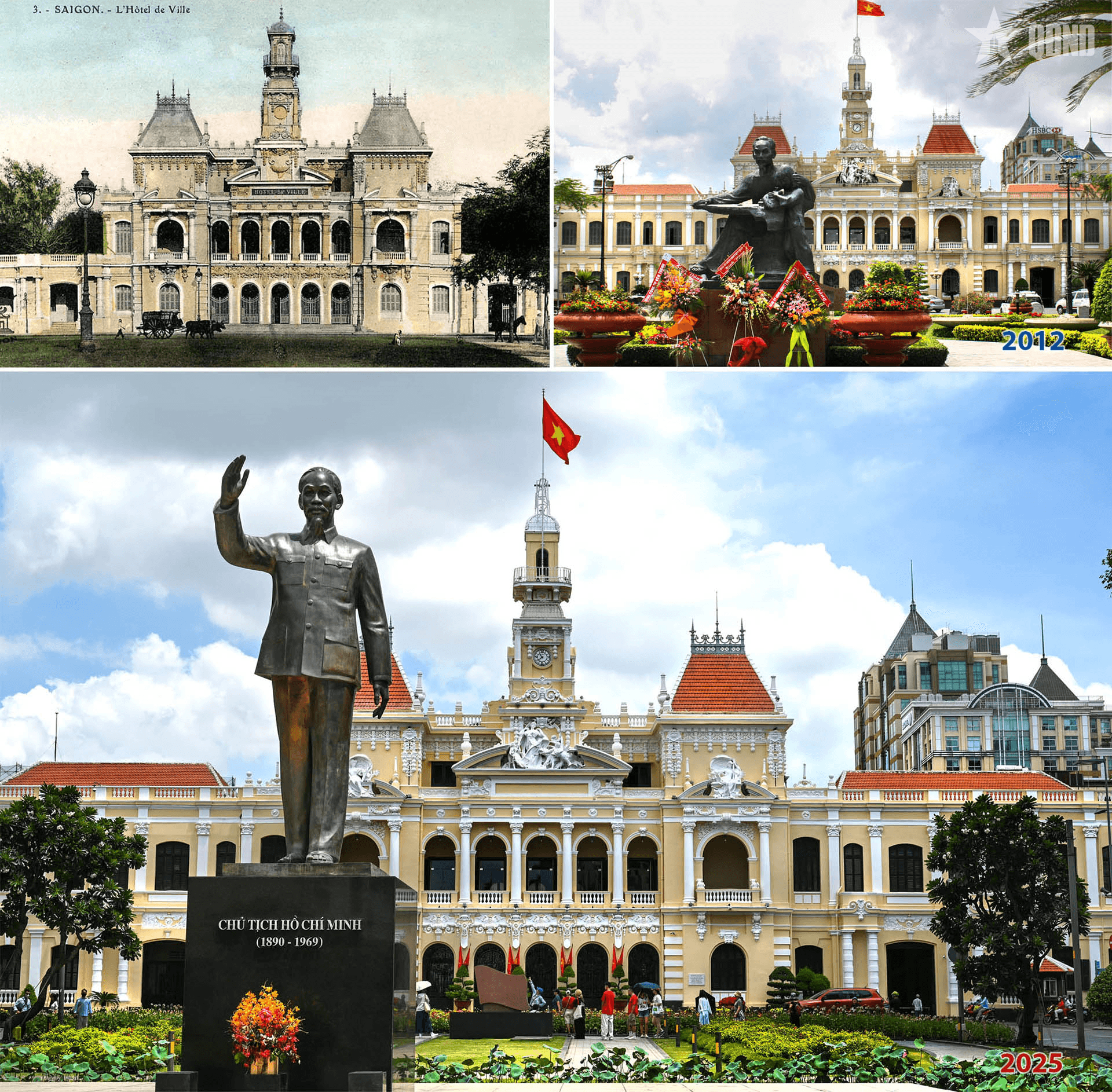 TP Hồ Chí Minh vươn mình qua những hình ảnh xưa và nay