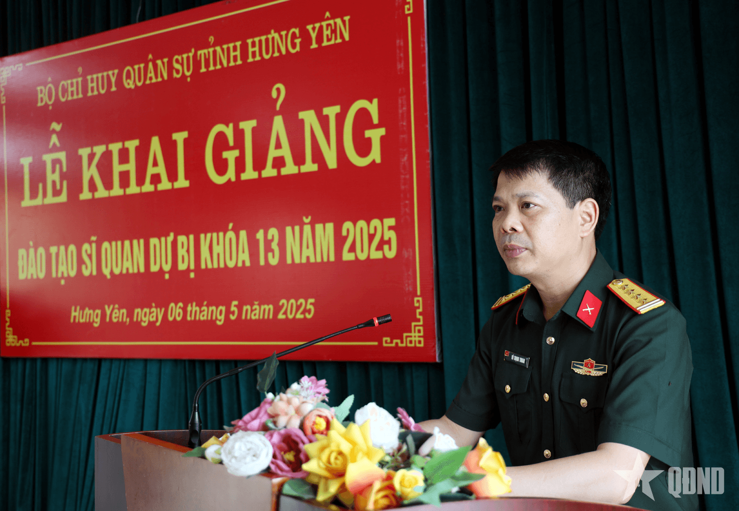 Bộ CHQS tỉnh Hưng Yên khai giảng đào tạo sĩ quan dự bị khóa 13 năm 2025