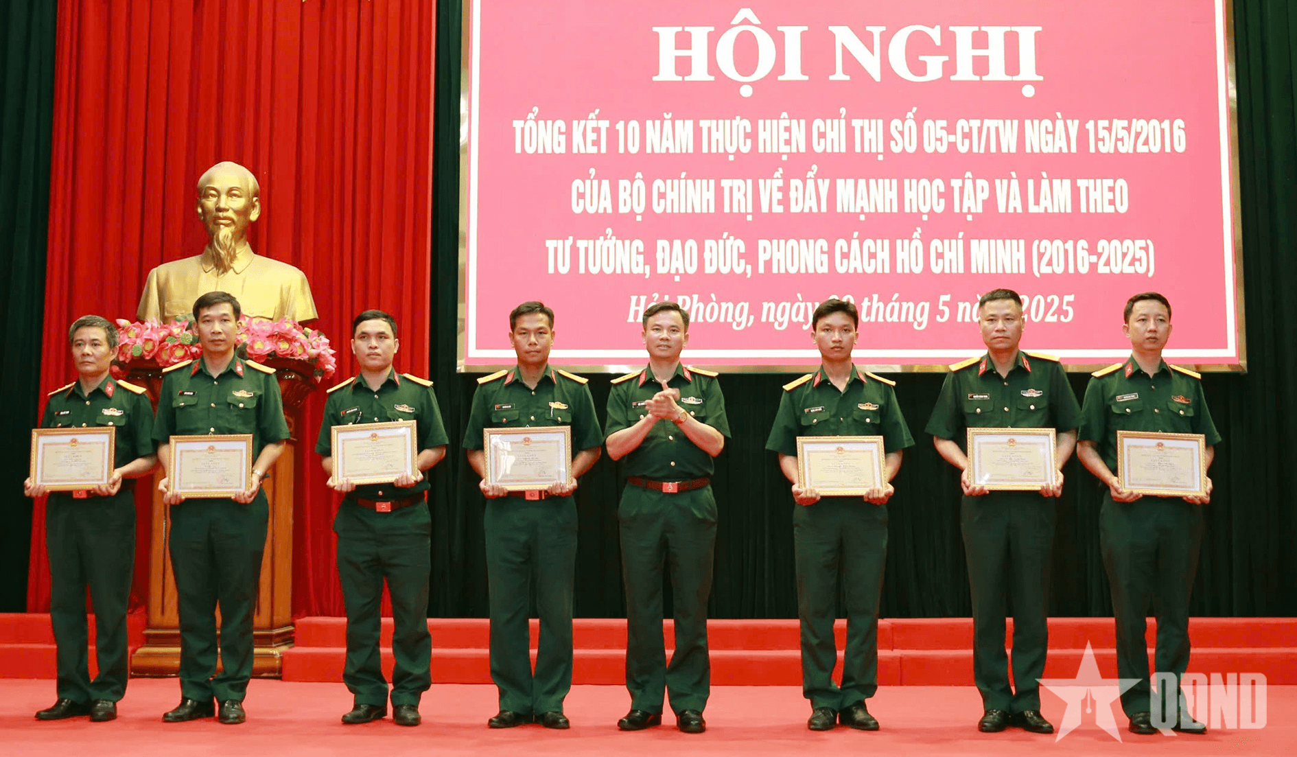 Đảng ủy Quân sự TP Hải Phòng: Tổng kết 10 năm thực hiện Chỉ thị số 05 của Bộ Chính trị