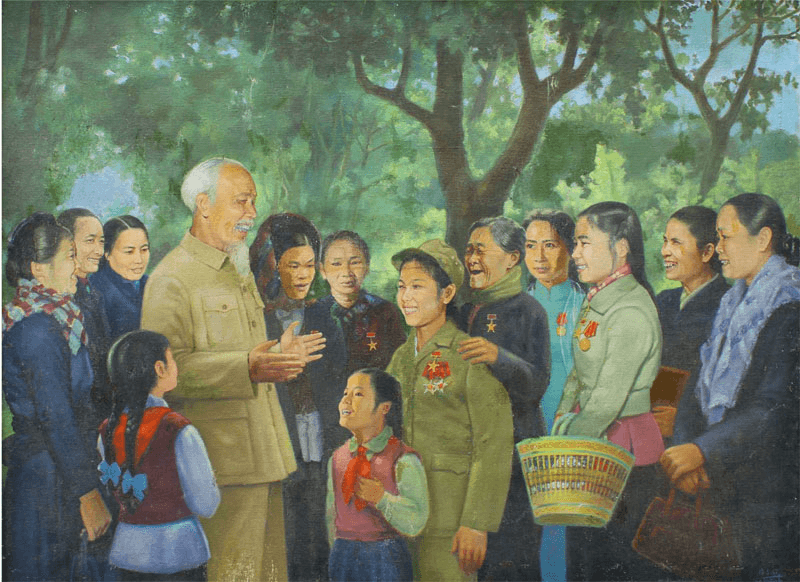 Triển lãm 60 tác phẩm “Hồ Chí Minh trong nghệ thuật tạo hình”