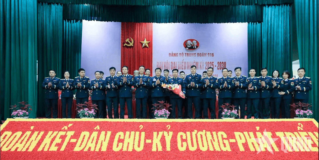 Đảng bộ Trung đoàn Không quân 916 tổ chức Đại hội đại biểu nhiệm kỳ 2025-2030