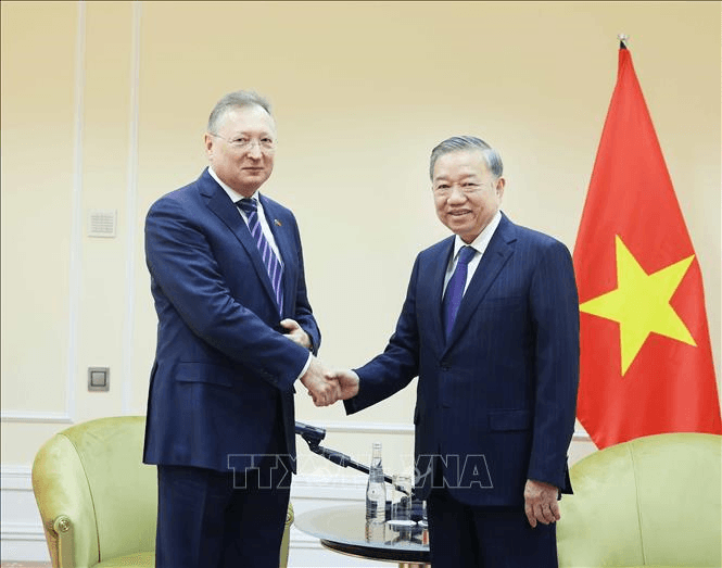 Tổng Bí thư Tô Lâm tiếp một số doanh nghiệp tại Liên bang Nga