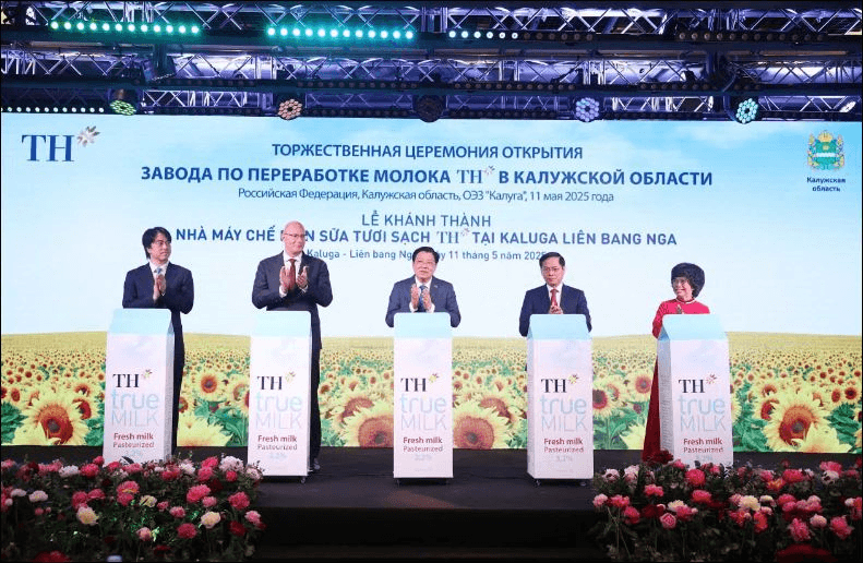 Tập đoàn TH khánh thành Nhà máy chế biến sữa công suất hàng đầu tại LB Nga