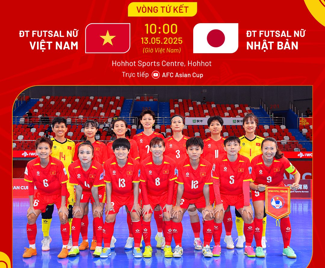 Đội tuyển futsal nữ Việt Nam quyết đánh bại Nhật Bản