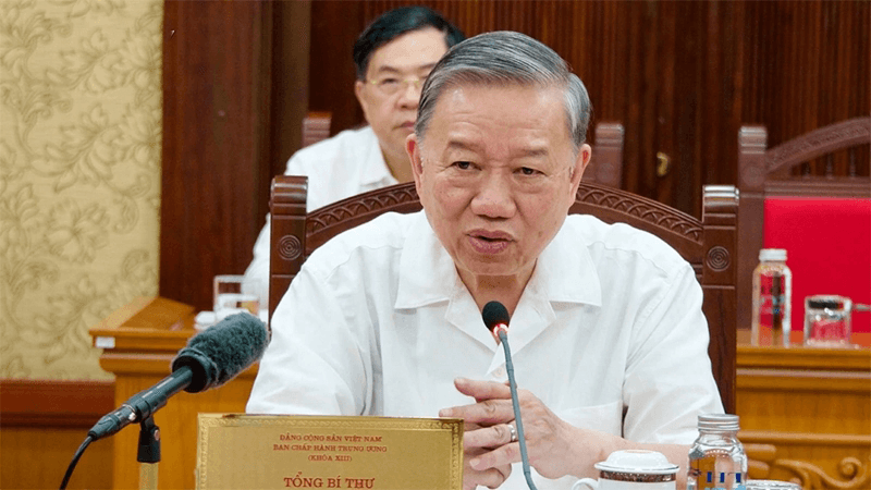 Tổng Bí thư Tô Lâm: Lấy ý kiến nhân dân về nội dung sửa đổi, bổ sung Hiến pháp năm 2013 đảm bảo đúng tiến độ để trình Quốc hội