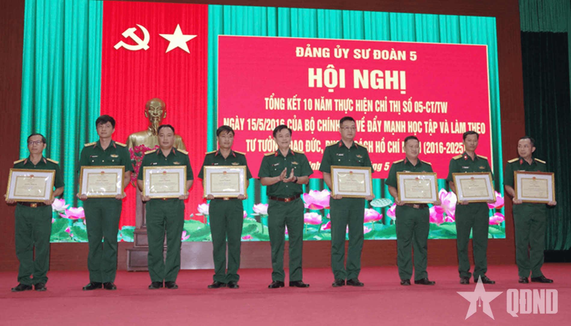 Sư đoàn 5 (Quân khu 7) khen thưởng 23 điển hình học tập, làm theo lời Bác
