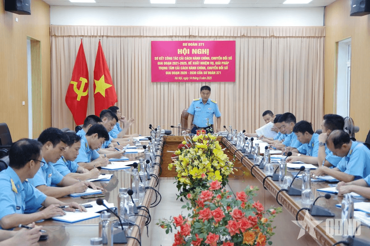 Sư đoàn 371 sơ kết công tác cải cách hành chính, chuyển đổi số