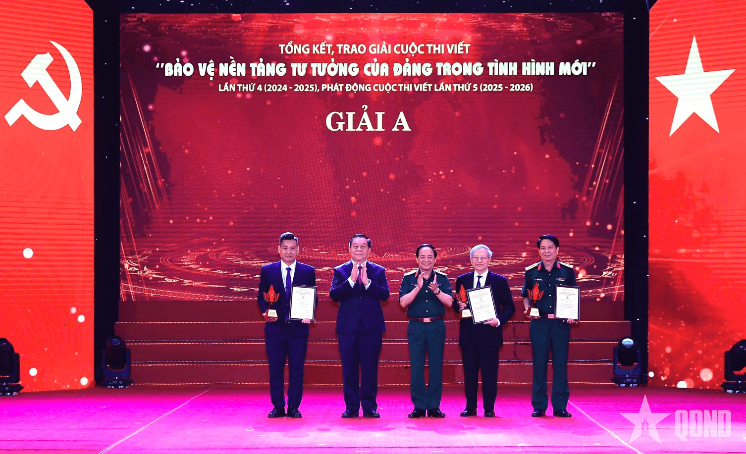 Danh sách tác phẩm đoạt giải Cuộc thi viết “Bảo vệ nền tảng tư tưởng của Đảng" lần thứ 4