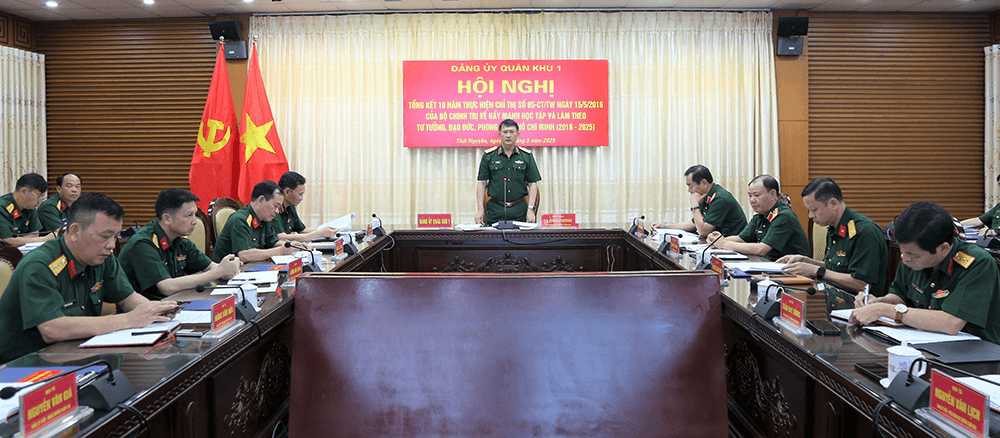 Đảng ủy Quân khu 1 tổng kết 10 năm thực hiện Chỉ thị 05 của Bộ Chính trị