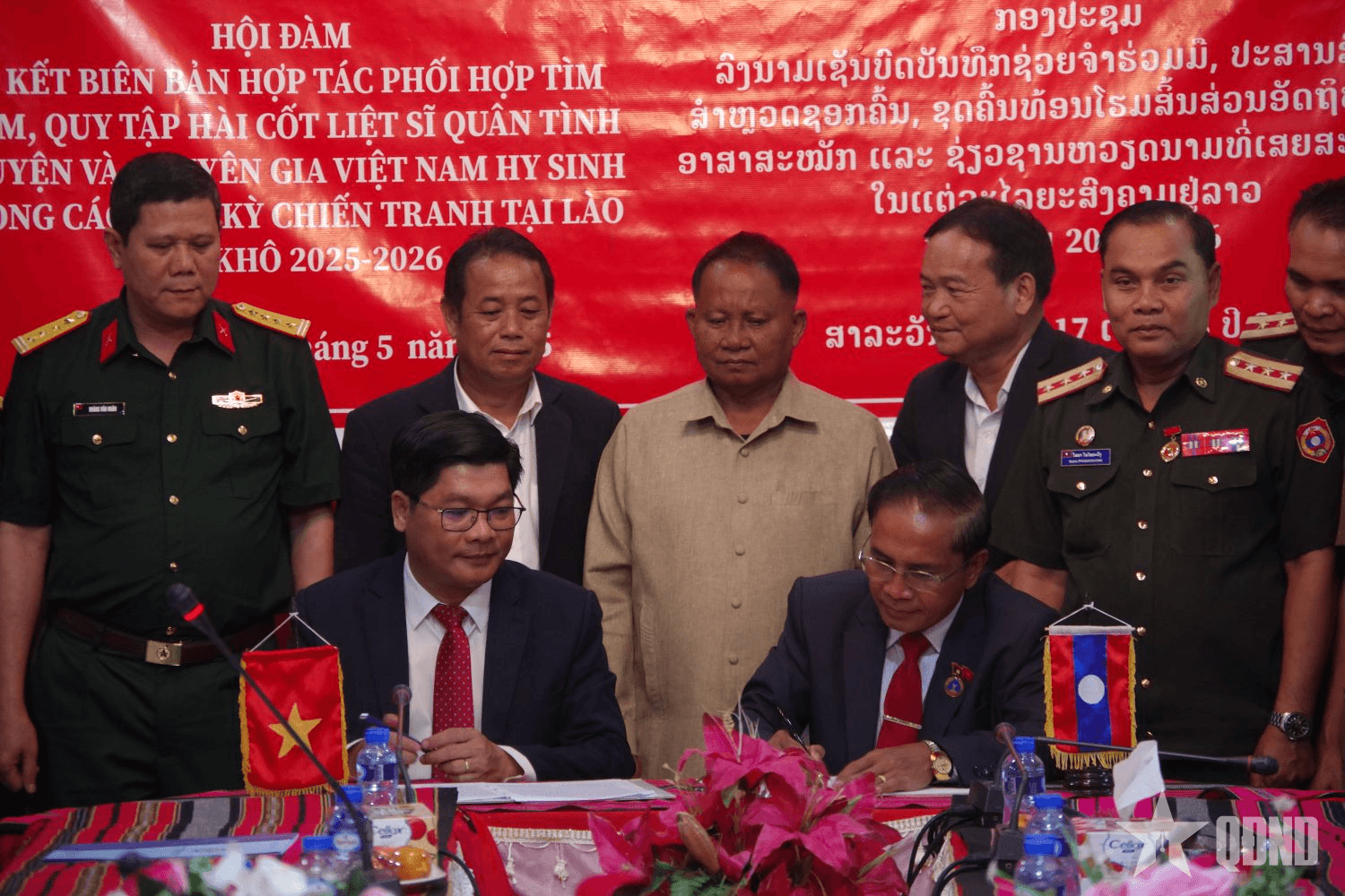 Phối hợp tìm kiếm, cất bốc, quy tập hài cốt liệt sĩ tại tỉnh Salavan (Lào) mùa khô 2025 - 2026