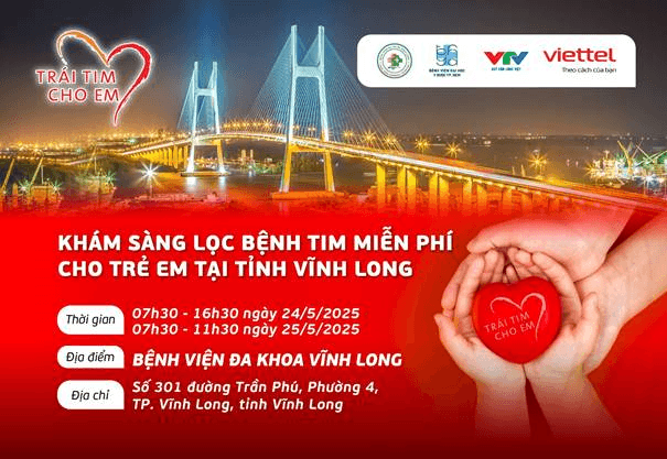 Khám sàng lọc bệnh tim bẩm sinh miễn phí tại Vĩnh Long: Đưa y tế chất lượng cao đến gần hơn với cộng đồng