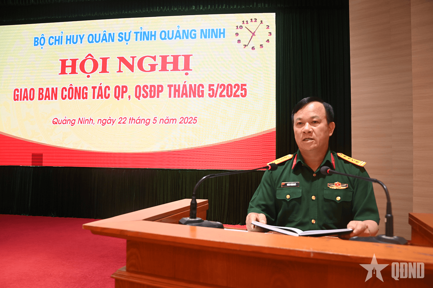 Bộ CHQS tỉnh Quảng Ninh triển khai phương hướng, nhiệm vụ quốc phòng, quân sự địa phương tháng 6-2025