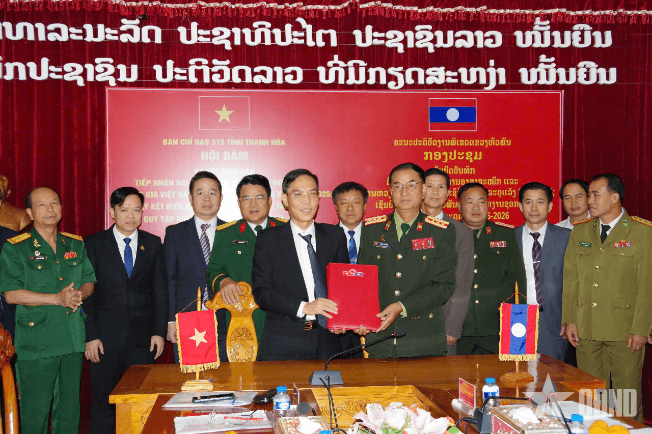 Thanh Hóa: Tăng cường hợp tác tìm kiếm, quy tập hài cốt liệt sĩ tại Lào