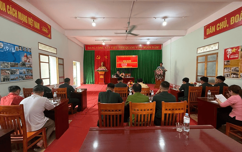 Đồn Biên phòng Sơn Vĩ: Giao ban quy chế phối hợp với Đảng ủy xã biên giới