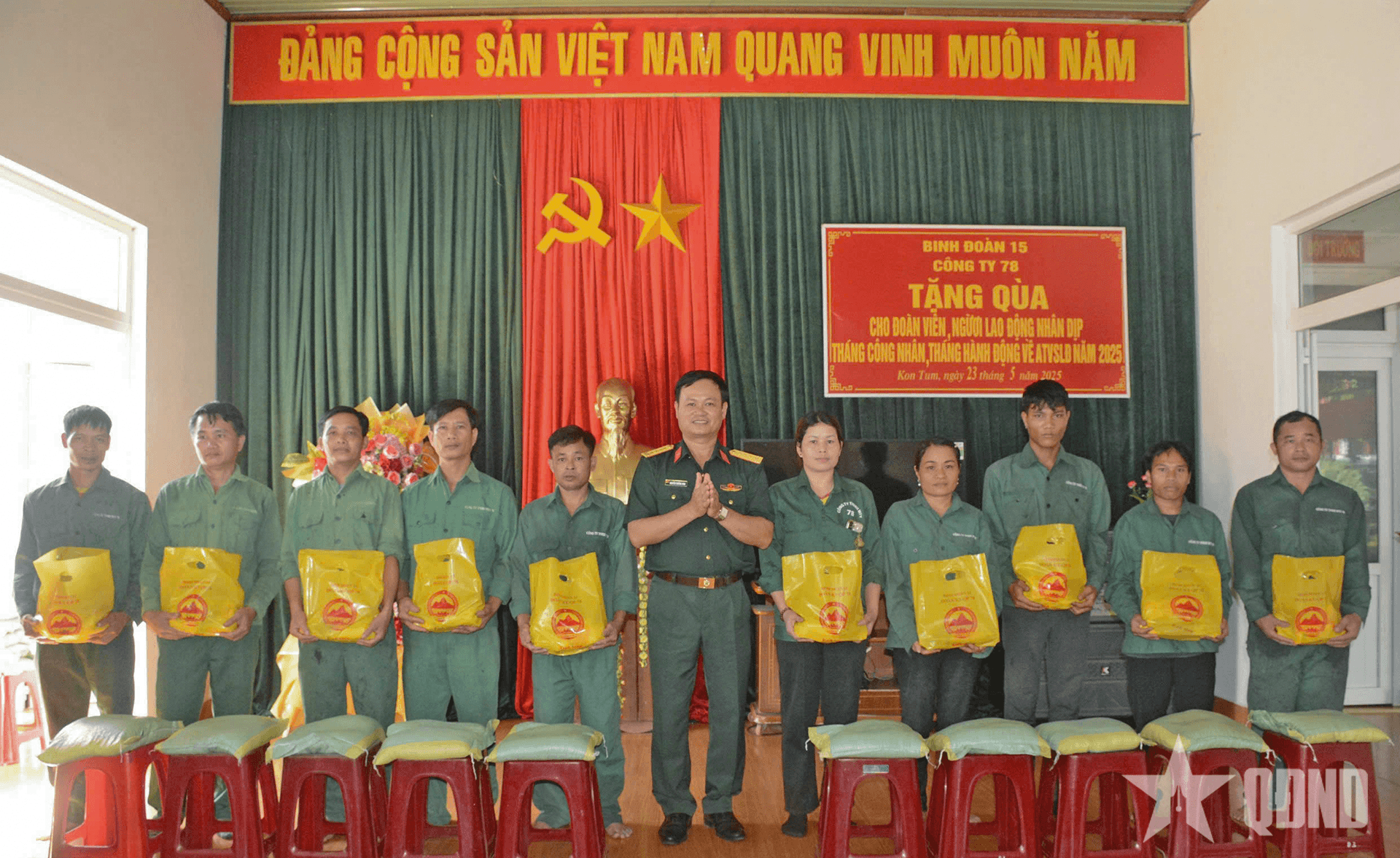 Công ty 78 (Binh đoàn 15) trao 1.203 suất quà tặng công nhân, người lao động