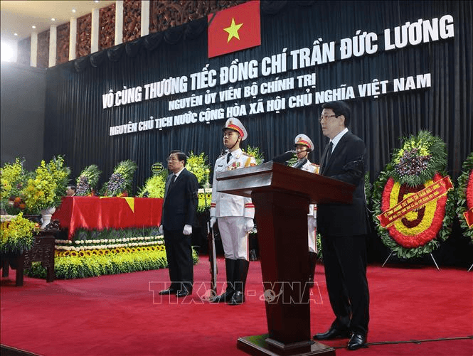 Lời điếu tại lễ truy điệu nguyên Chủ tịch nước Trần Đức Lương