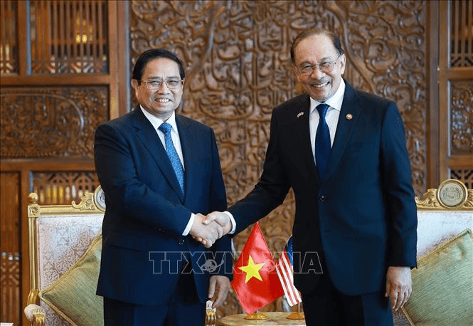 Thủ tướng Phạm Minh Chính hội đàm với Thủ tướng Malaysia Anwar Ibrahim