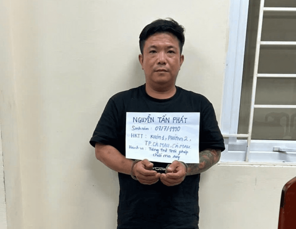 Bắt giữ đối tượng tàng trữ trái phép chất ma túy tại Cà Mau