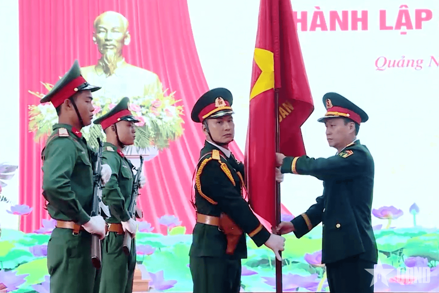 Lễ công bố quyết định thành lập Lữ đoàn Công binh công trình dự bị động viên 91