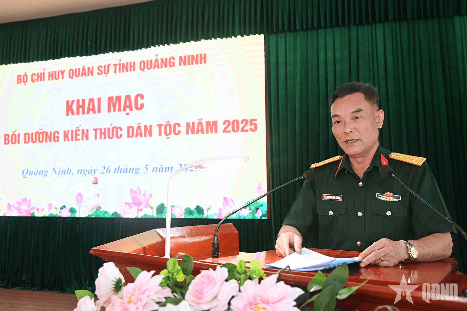 Bộ CHQS tỉnh Quảng Ninh: Khai mạc lớp bồi dưỡng kiến thức dân tộc năm 2025