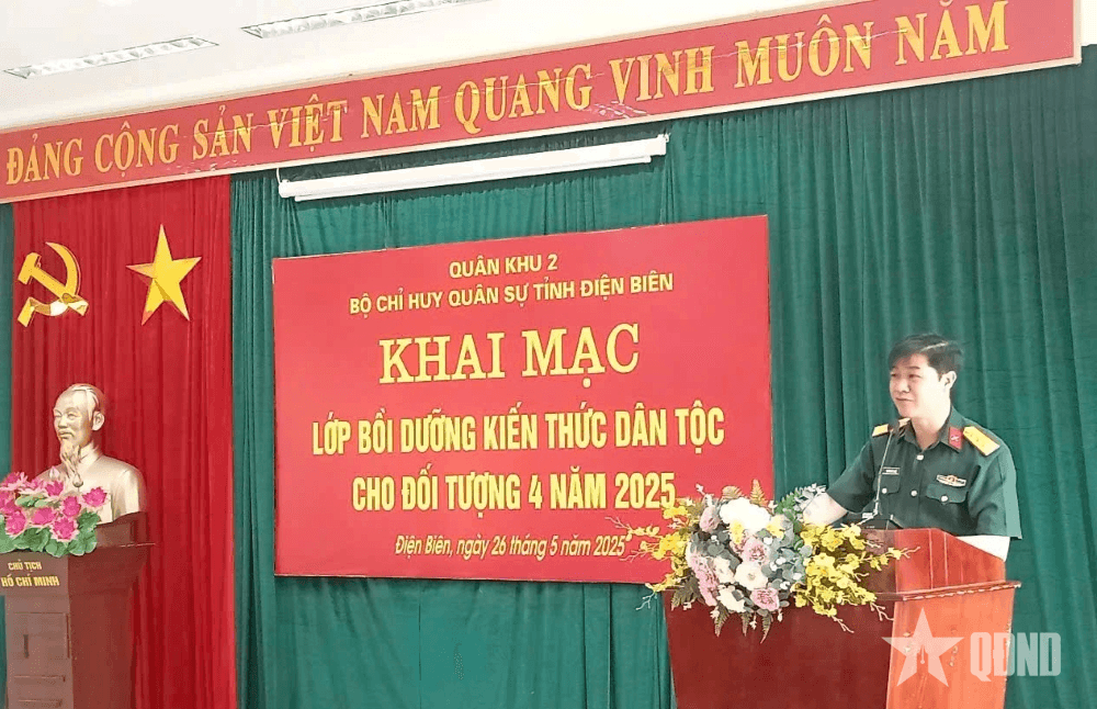 Bộ CHQS tỉnh Điện Biên khai mạc lớp bồi dưỡng kiến thức dân tộc cho đối tượng 4 năm 2025