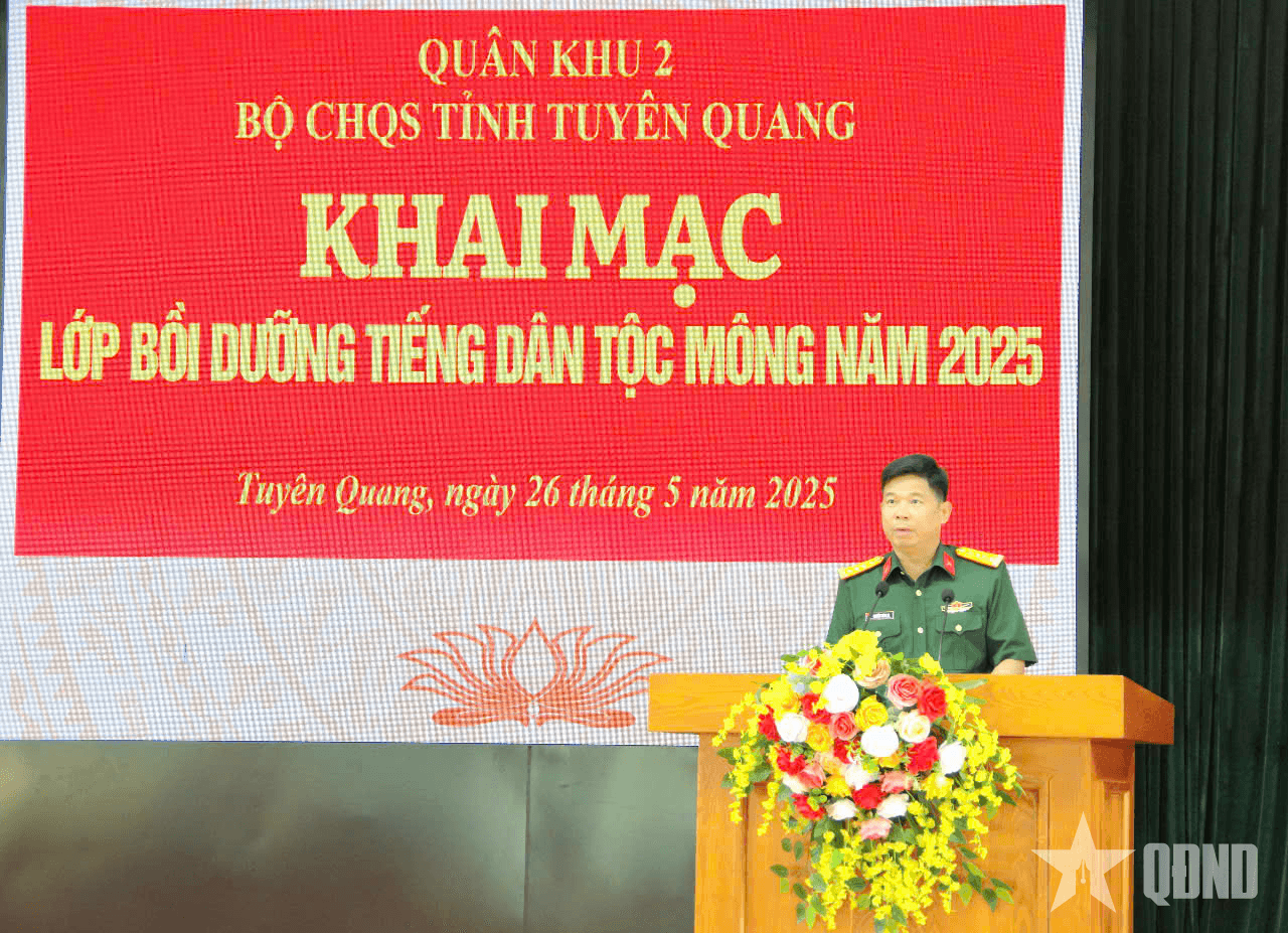 Bộ CHQS tỉnh Tuyên Quang khai mạc lớp bồi dưỡng tiếng dân tộc Mông