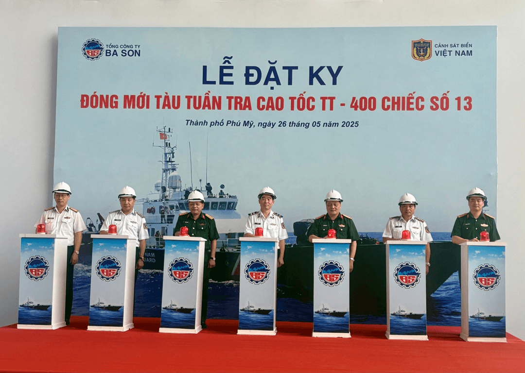 Tổng công ty Ba Son đặt ky đóng mới tàu tuần tra cao tốc TT-400
