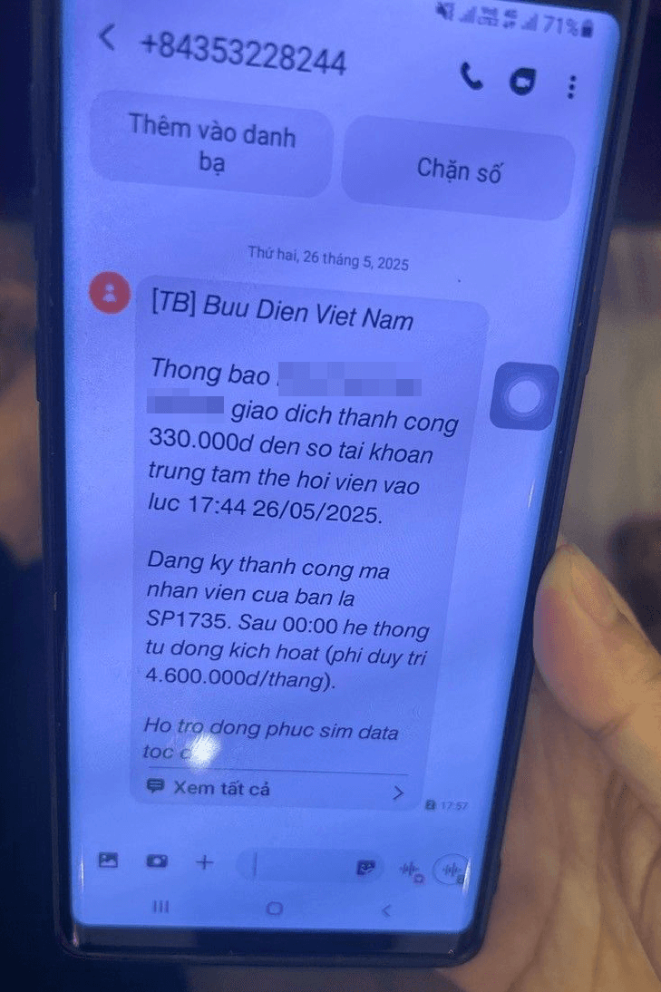 Cảnh báo mạo danh Bưu điện Việt Nam kích hoạt “thẻ hội viên” nhằm chiếm đoạt tài sản
