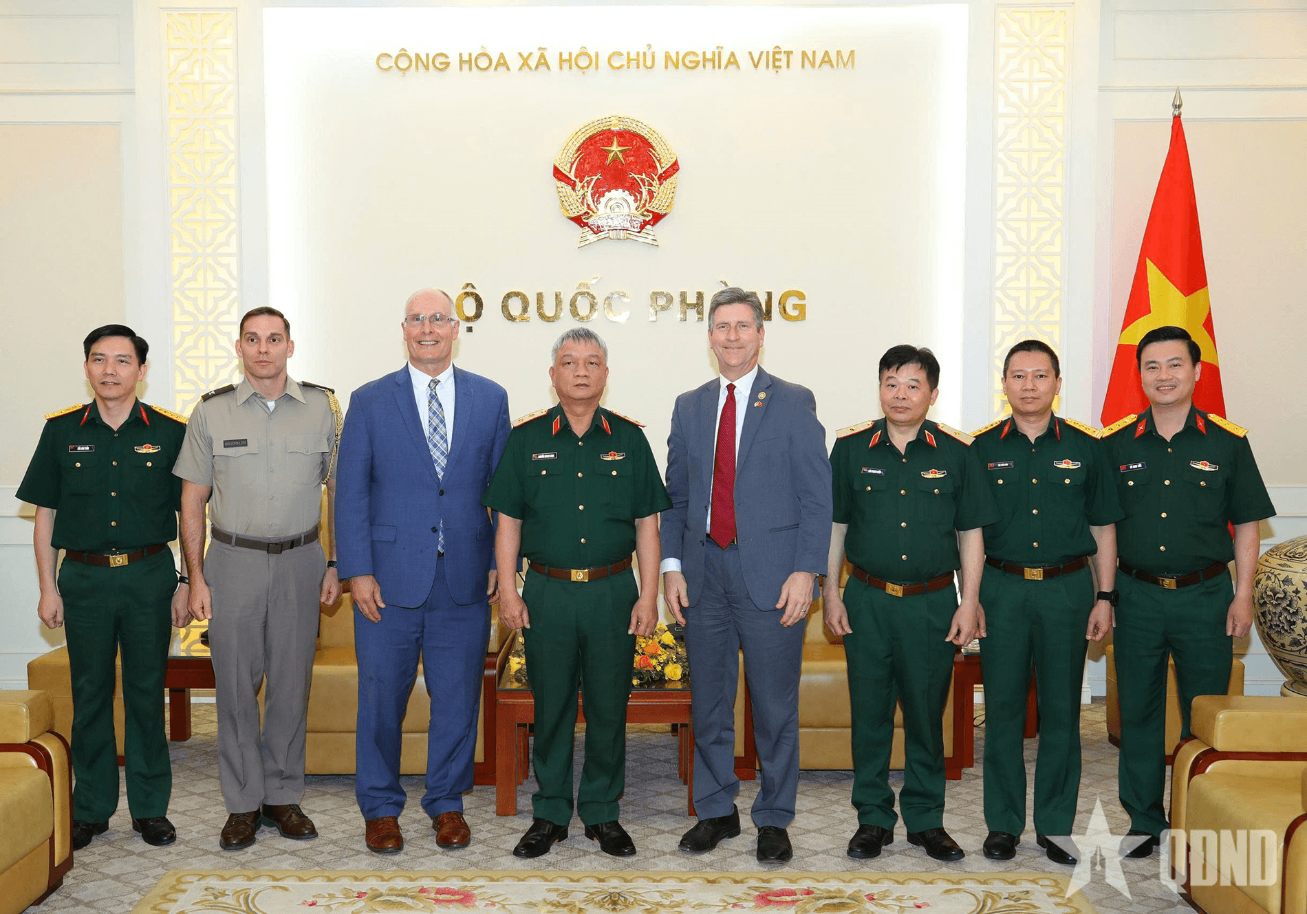 Trung tướng Nguyễn Quang Ngọc tiếp đoàn Hạ nghị sĩ Hoa Kỳ