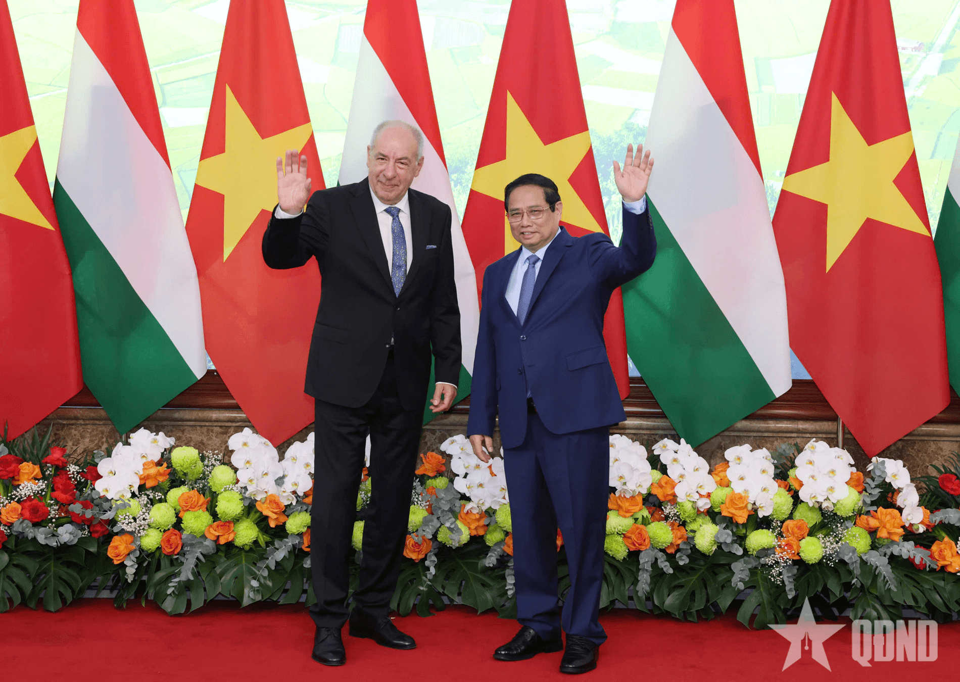 Thủ tướng Phạm Minh Chính hội kiến Tổng thống Hungary