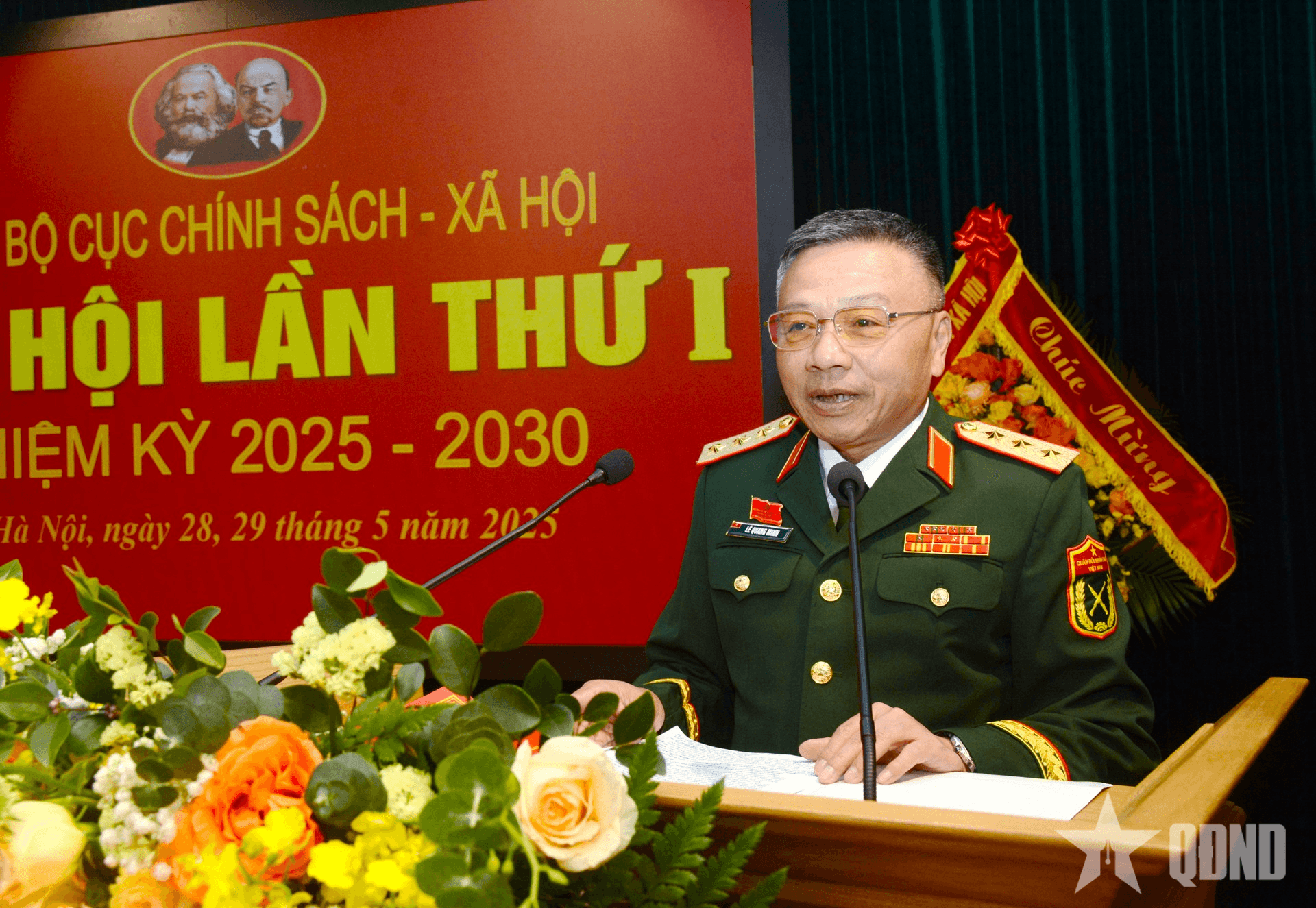 Thượng tướng Lê Quang Minh dự, chỉ đạo Đại hội Đảng bộ Cục Chính sách - Xã hội