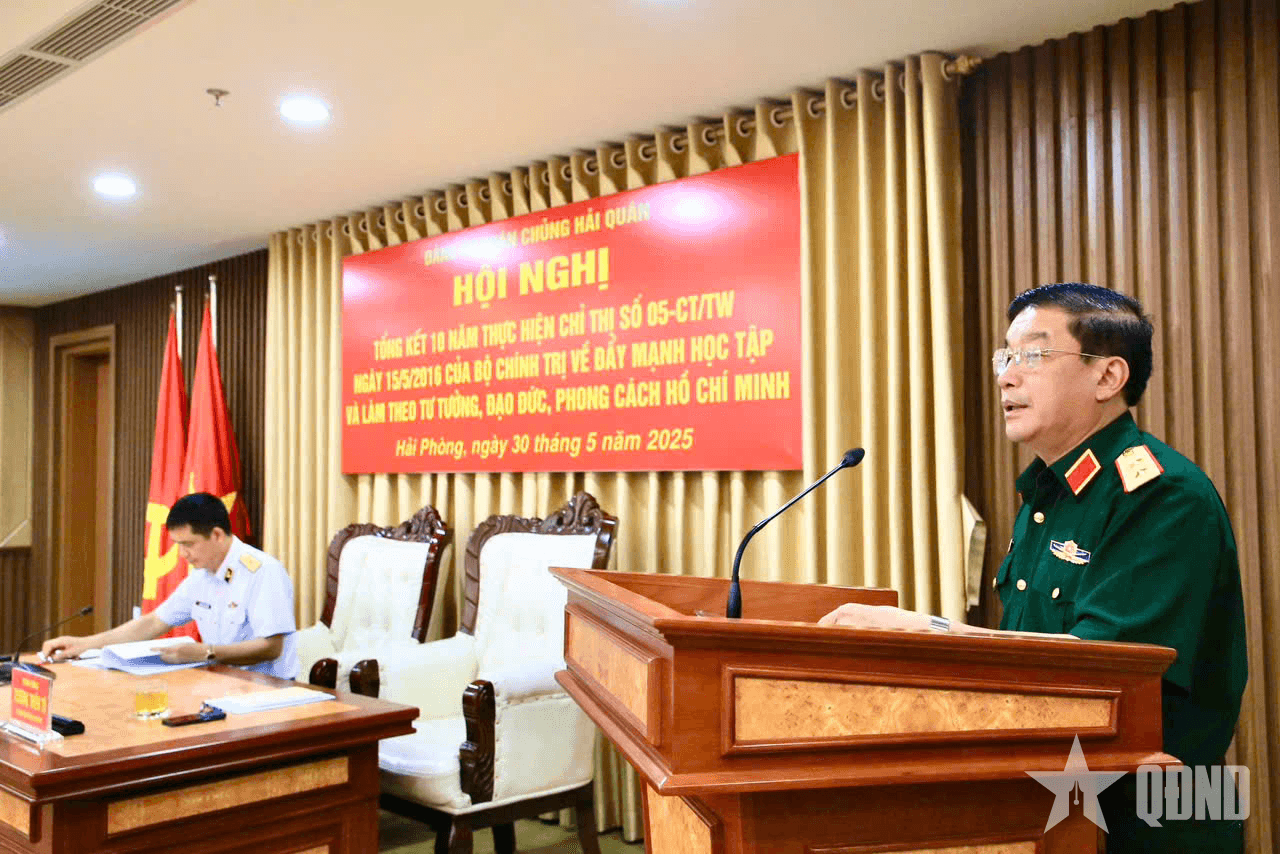 Đảng ủy Quân chủng Hải quân tổng kết 10 năm thực hiện Chỉ thị 05 của Bộ Chính trị