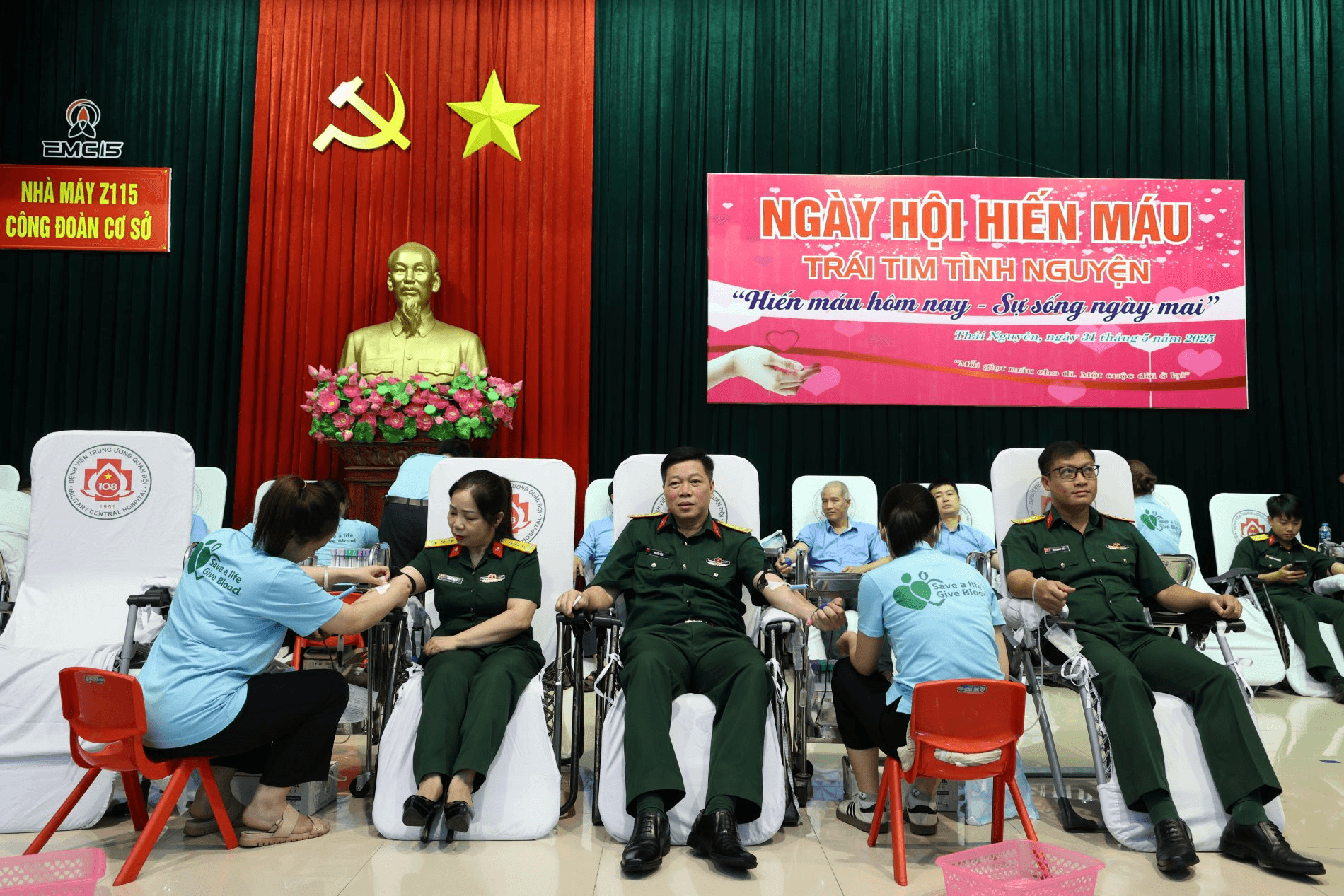 Nhà máy Z115 tổ chức Ngày hội hiến máu tình nguyện