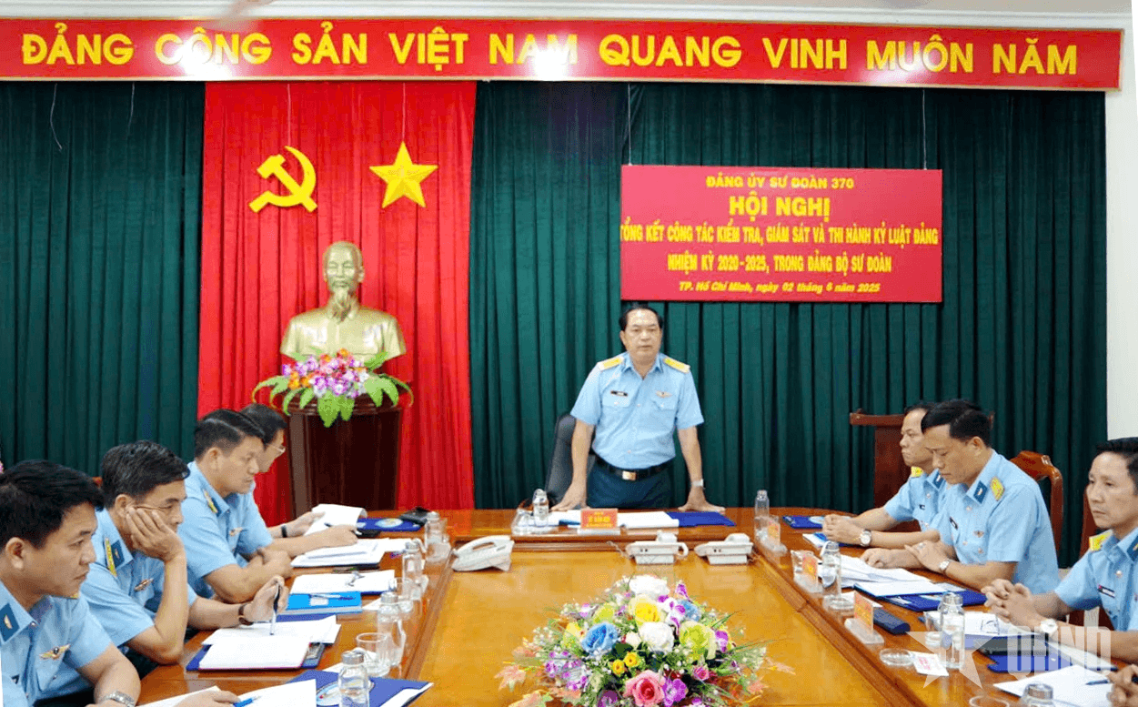 Đảng ủy Sư đoàn 370 tổng kết công tác kiểm tra, giám sát và thi hành kỷ luật Đảng